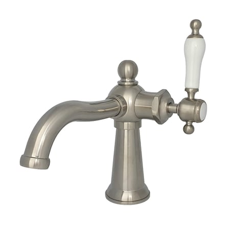 Kingston Brass KS154KLBN Single-Handle Bathroom Faucet with Push Pop-Up, Brushed Nickel KS154KLBN